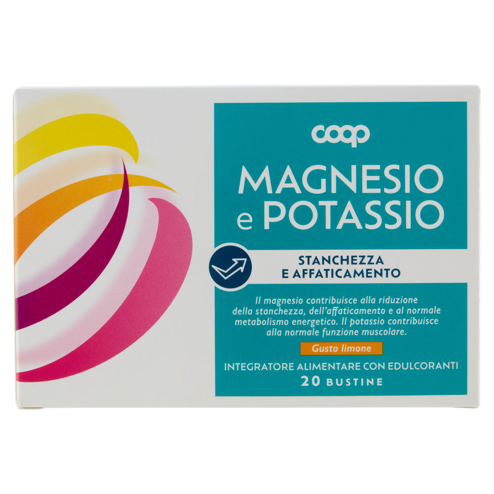 Integratore magnesio e potassio coop - 20 bustine da g 4