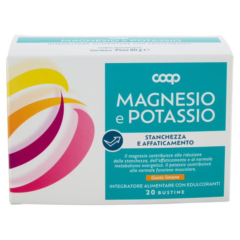 INTEGRATORE MAGNESIO E POTASSIO COOP - 20 BUSTINE DA G 4 - 2