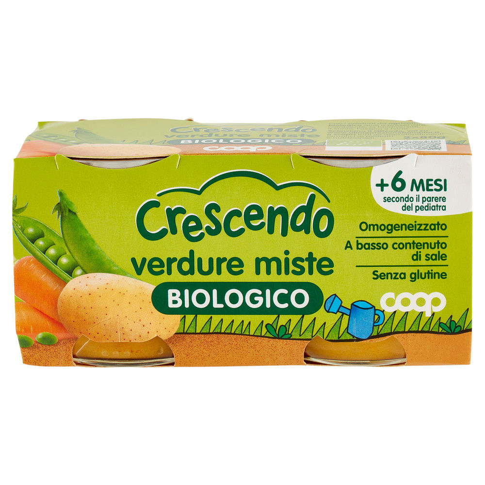 OMOGENEIZZATO VERDURE MISTE BIO COOP CRESCENDO  CLUSTER G 80 X 2 - 2