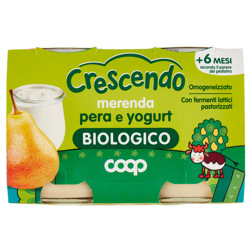 MERENDA PERA E YOGURT BIO COOP CRESCENDO CLUSTER G125X2 - 3