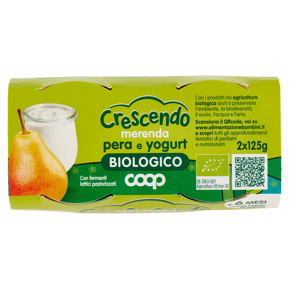 MERENDA PERA E YOGURT BIO COOP CRESCENDO CLUSTER G125X2 - 6