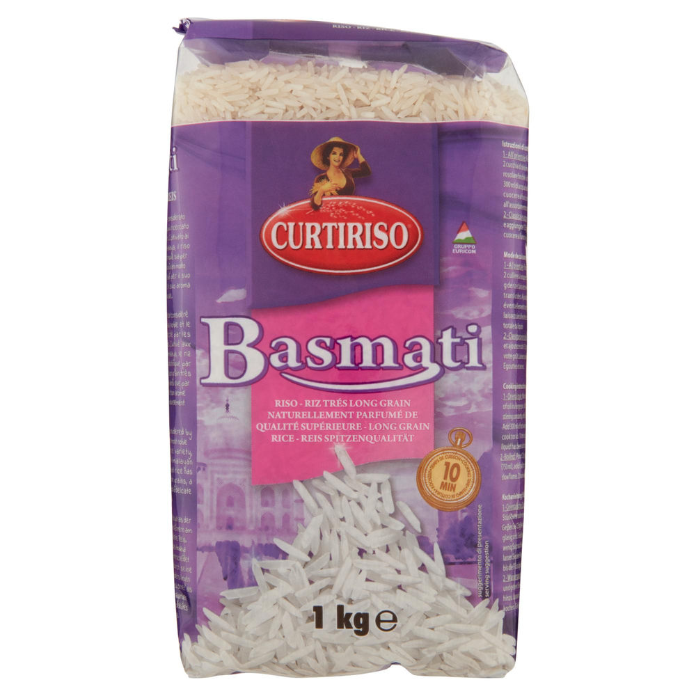 RISO BASMATI CURTIRISO BUSTA  KG 1 - 0