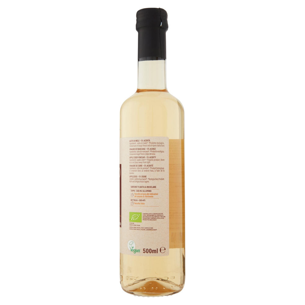 ACETO DI MELE BIO SARCHIO BOTTIGLIA 500ML - 4