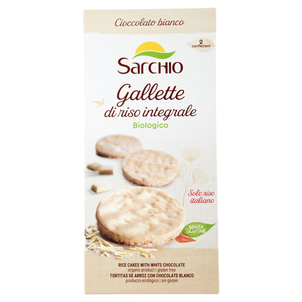 GALLETTE CIOCCOLATO BIANCO SENZA GLUTINE BIOLOGICHE SARCHIO SCATOLA G 100 - 2