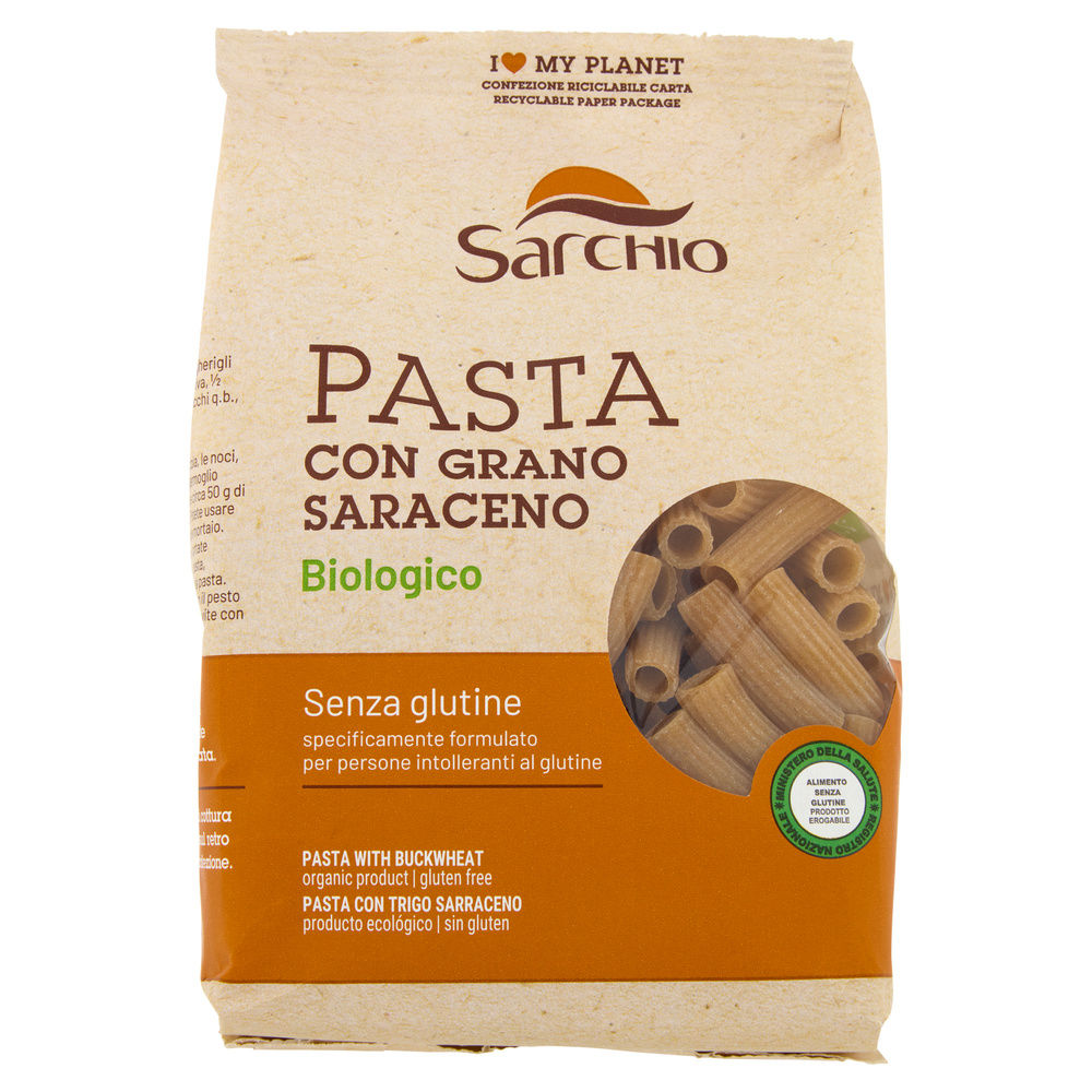 MACCHERONI GRANO SARACENO SENZA GLUTINE BIOLOGICI SARCHIO SACCHETTO G 250 - 0