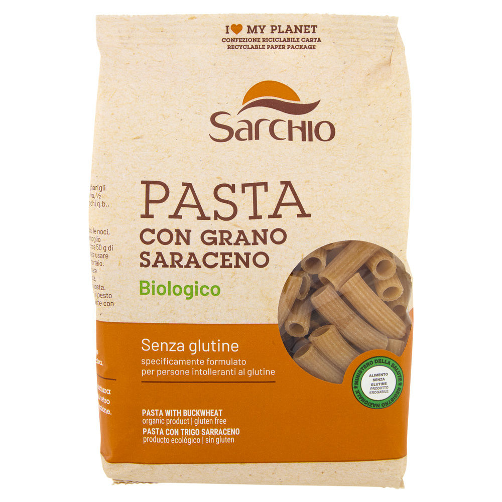 MACCHERONI GRANO SARACENO SENZA GLUTINE BIOLOGICI SARCHIO SACCHETTO G 250 - 4