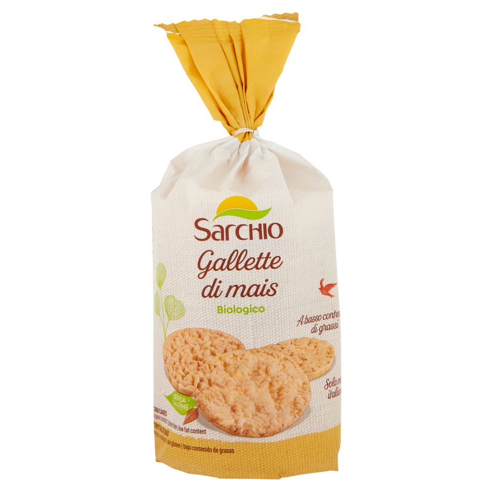 GALLETTE DI MAIS SENZA GLUTINE  BIOLOGICHE SARCHIO SACCHETTO G 100 - 4