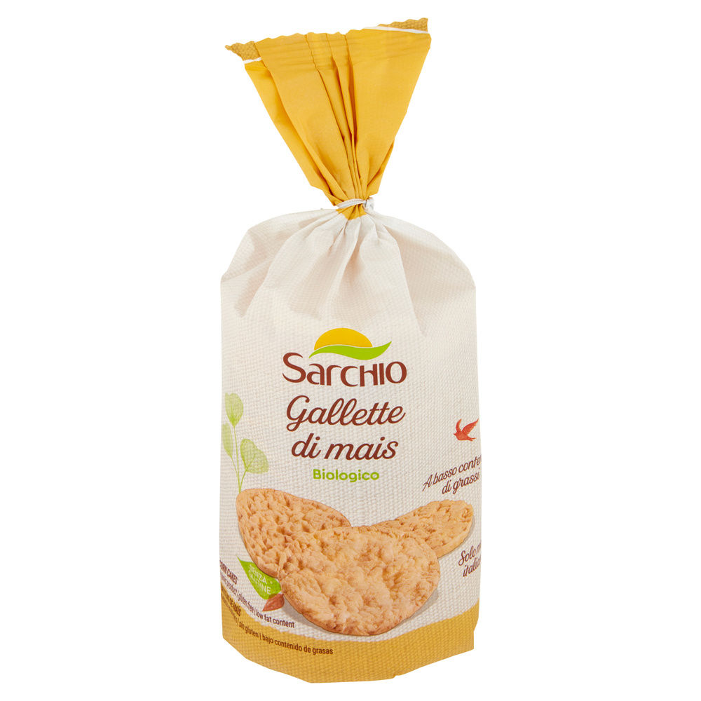 GALLETTE DI MAIS SENZA GLUTINE  BIOLOGICHE SARCHIO SACCHETTO G 100 - 6