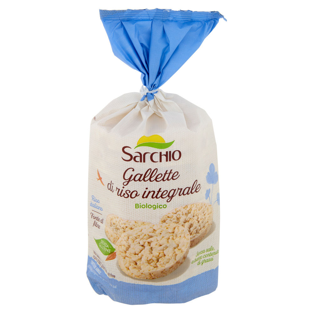 GALLETTE DI RISO BIO SENZA SALE SENZA GLUTINE SARCHIO SACCHETTO G 100 - 3