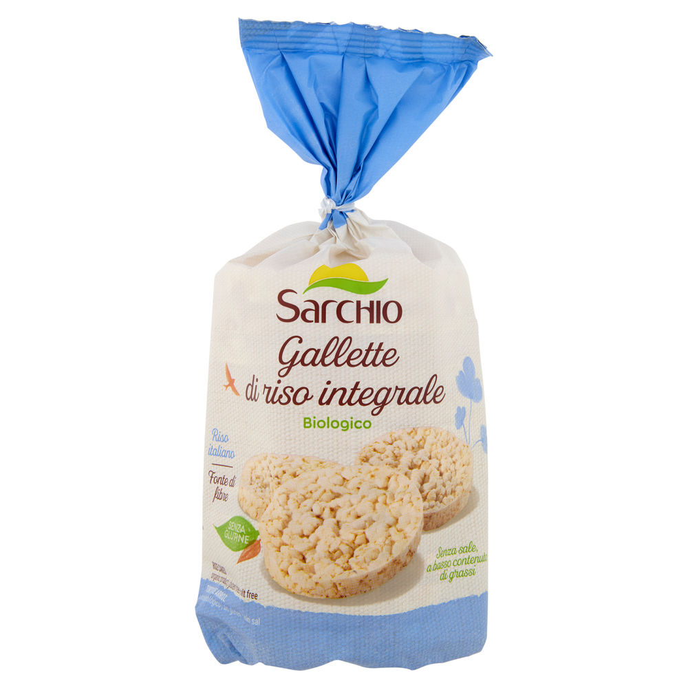 GALLETTE DI RISO BIO SENZA SALE SENZA GLUTINE SARCHIO SACCHETTO G 100 - 0