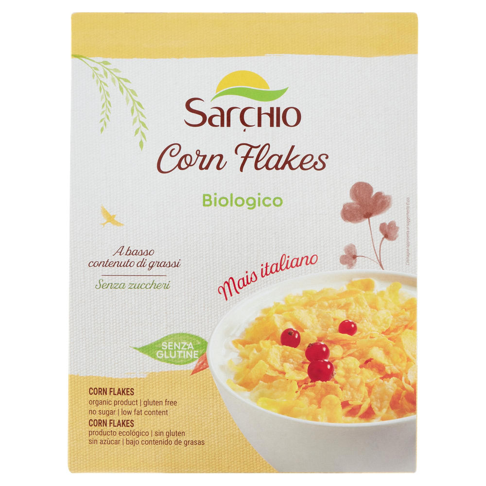 Corn flakes senza glutine bioogici sarchio g 250