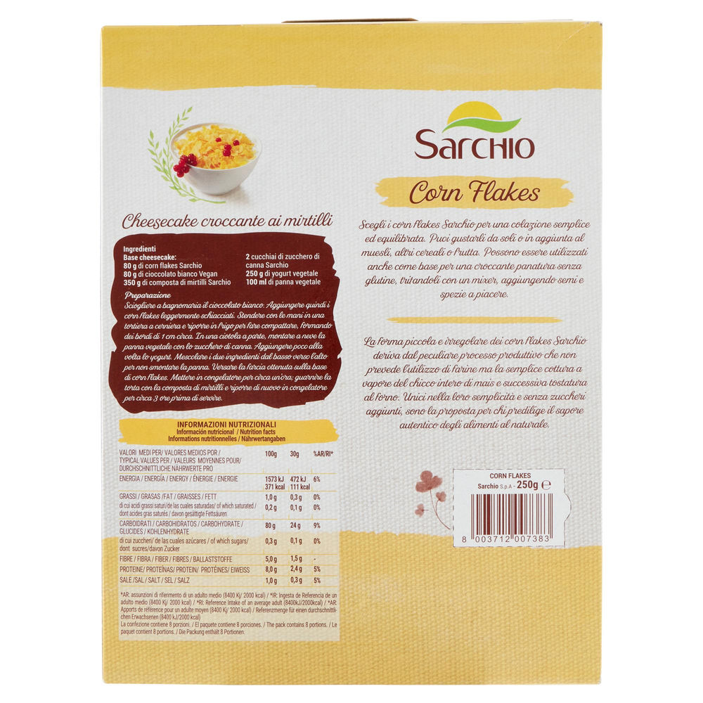 CORN FLAKES SENZA GLUTINE BIOOGICI SARCHIO G 250 - 1