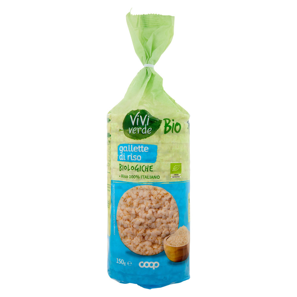 GALLETTE DI RISO INTEGRALE BIO VIVIVERDE COOP G 150 - 1