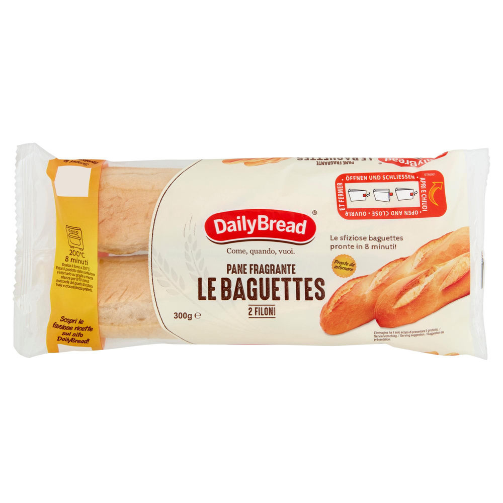 BAGUETTE PRECOTTE DAILY BREAD BUSTA G 2X150 - 4