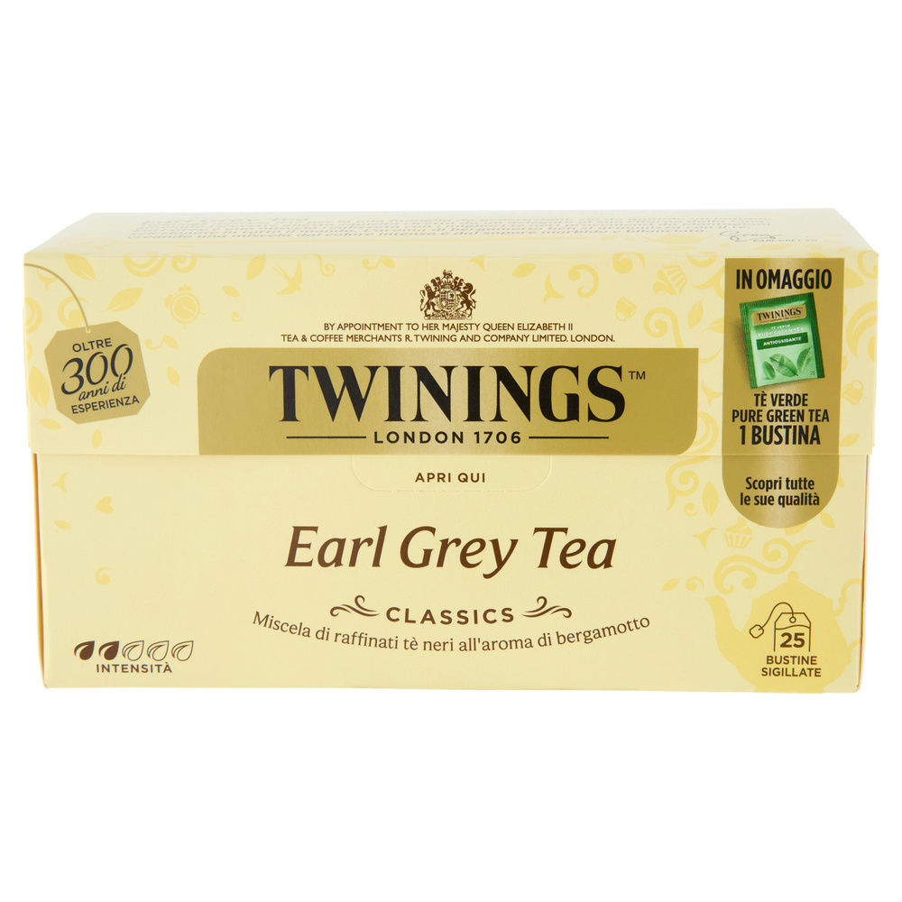 TEA TWININGS EARL GREY SCATOLA 25 FILTRI G 50 - 2