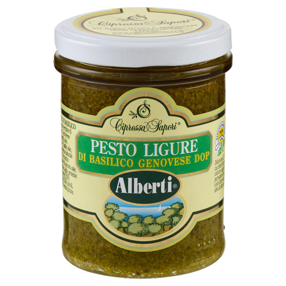 PESTO LIGURE DI BASILICO GENOVESE ALBERTI  170GR - 6