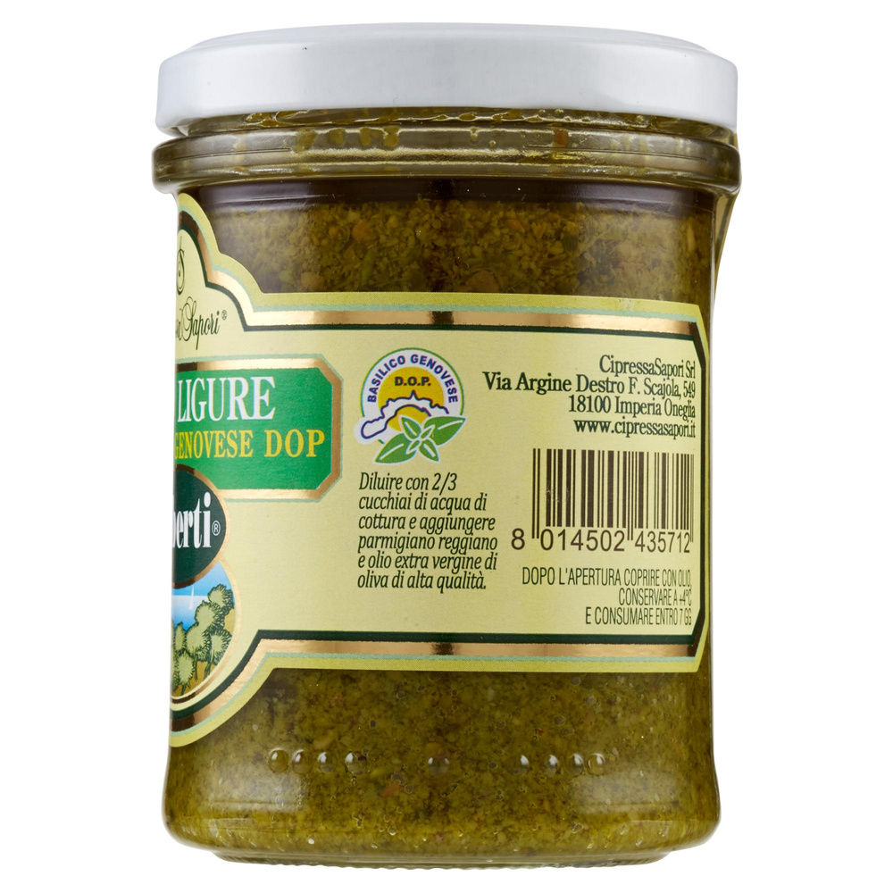 PESTO LIGURE DI BASILICO GENOVESE ALBERTI  170GR - 3