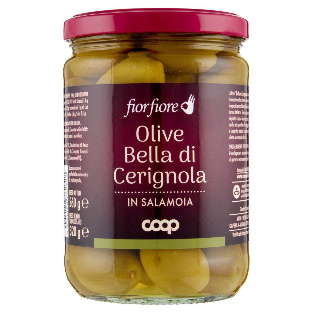 OLIVE BELLA DI CERIGNOLA FIOR FIORE COOP VV G 560 SGOCC G 320 - 3