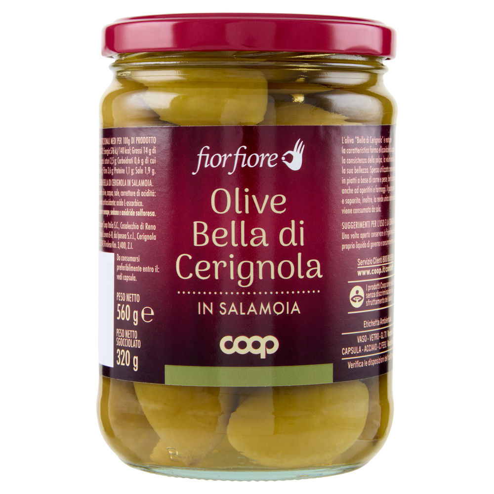 OLIVE BELLA DI CERIGNOLA FIOR FIORE COOP VV G 560 SGOCC G 320 - 0