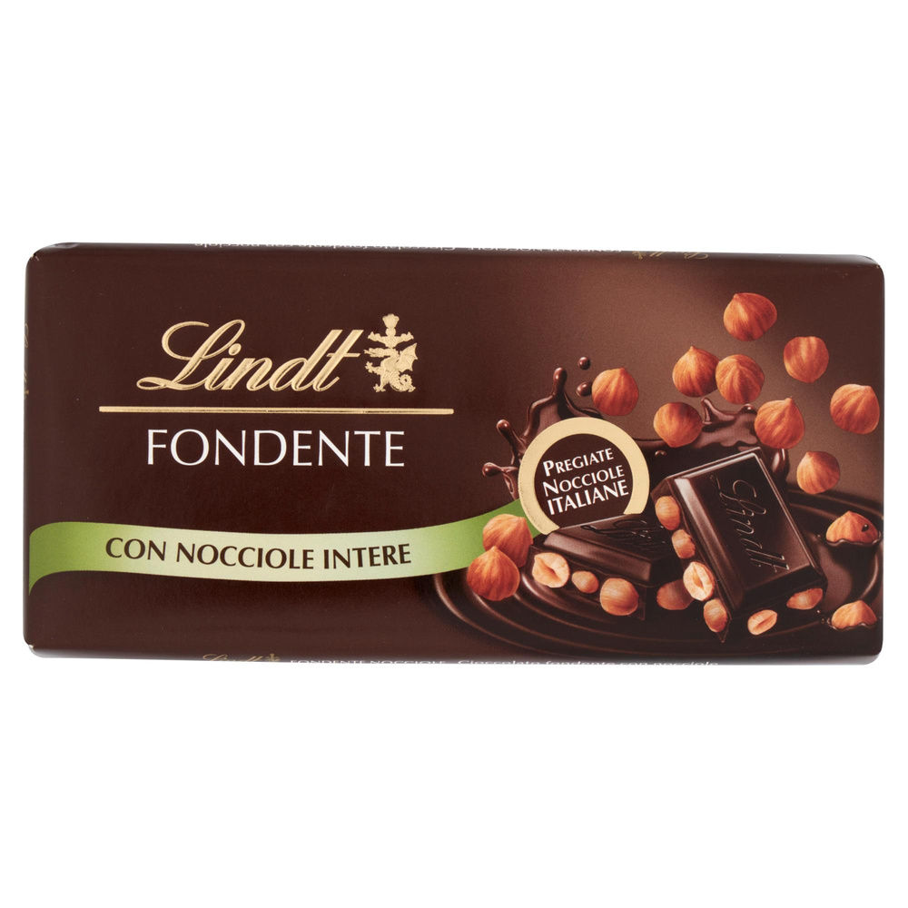 TAVOLETTA CIOCCOLATO LINDT FONDENTE NOCCIOLE  INCARTO G100 - 3