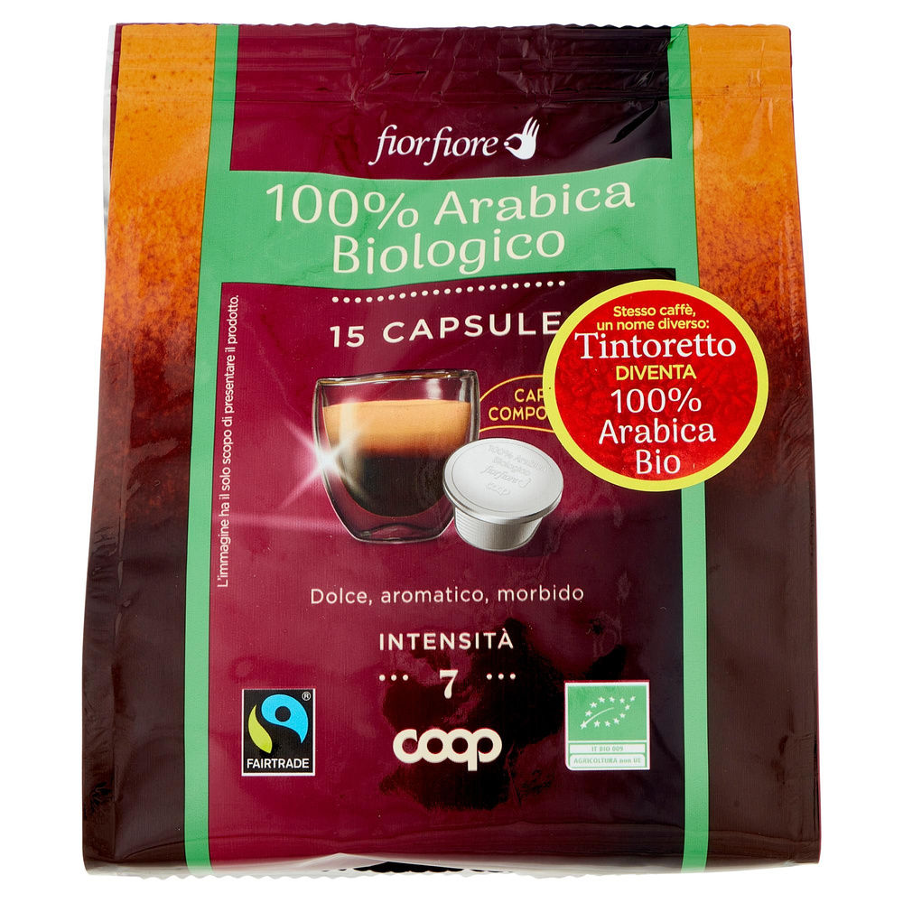 CAFFE' BIO IN CAPSULE COMPOSTABILI TINTORETTO FF COOP SAC PZ 15 G 95 - 3