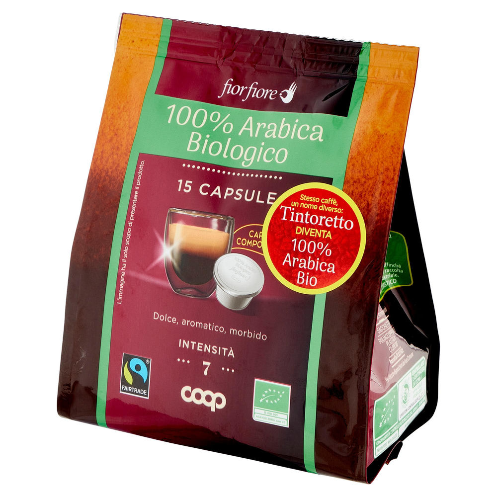 CAFFE' BIO IN CAPSULE COMPOSTABILI TINTORETTO FF COOP SAC PZ 15 G 95 - 7