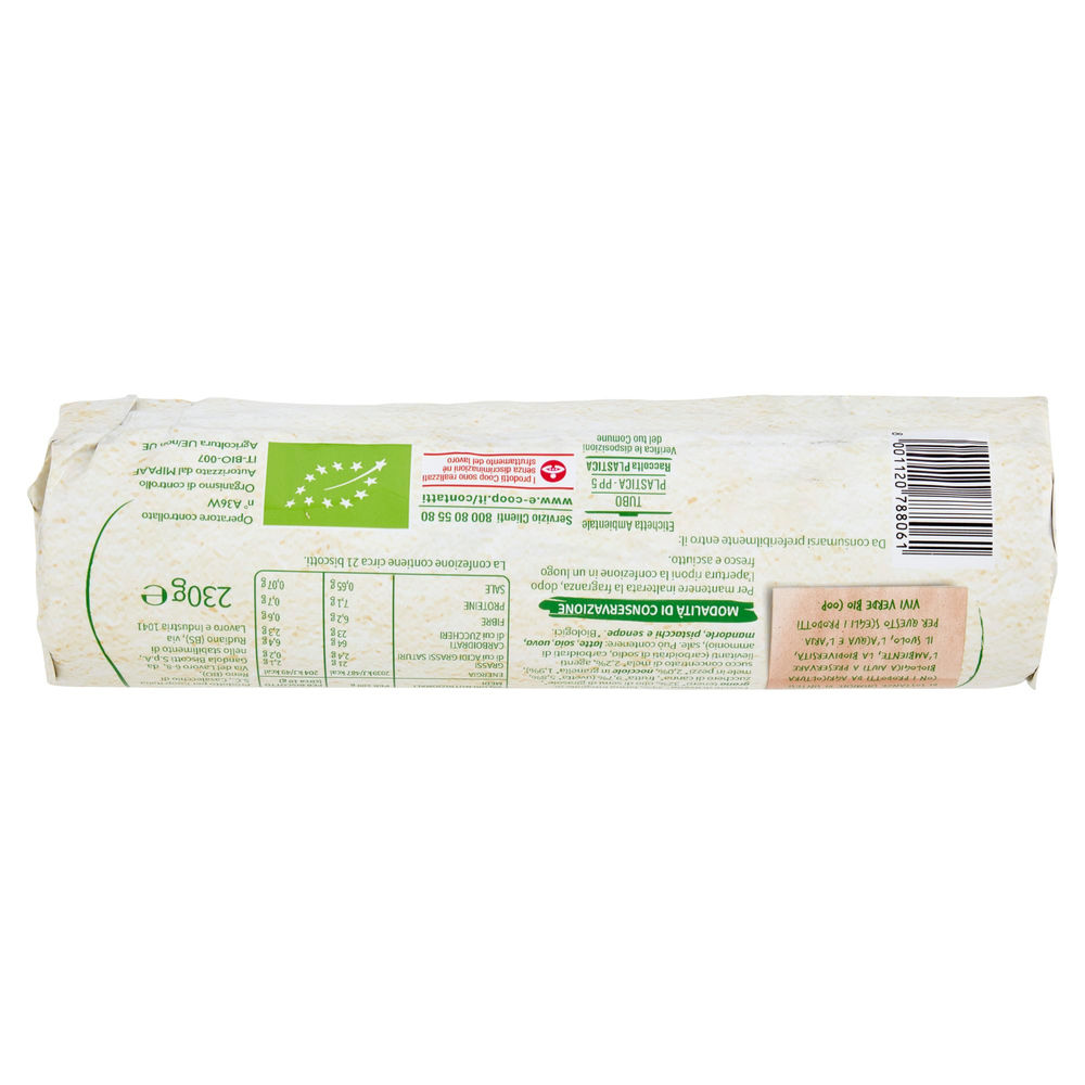 FROLLINI AI CEREALI CON FRUTTA & FIBRA BIO COOP VIVI VERDE TUBO G 230 - 1