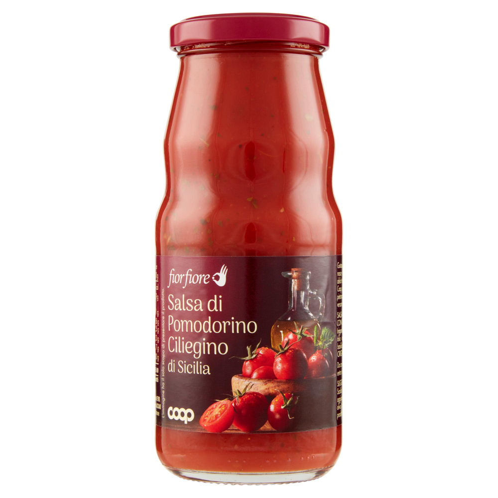 SALSA DI POMODORINO CILIEGINO DI SICILIA FIOR FIORE COOP BTG G350 - 0