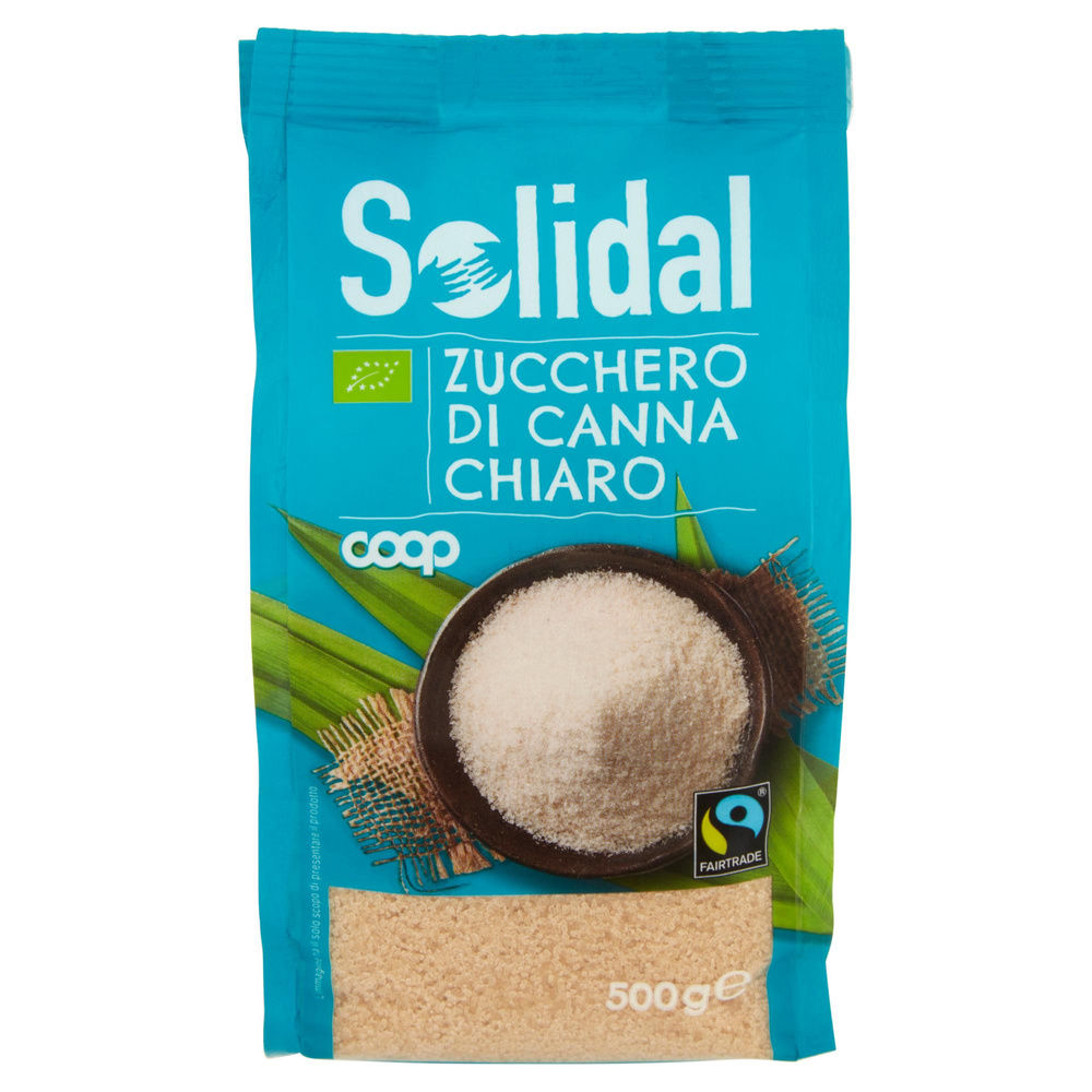 ZUCCHERO DI CANNA CHIARO BIOLOGICO SOLIDAL COOP G 500 - 5