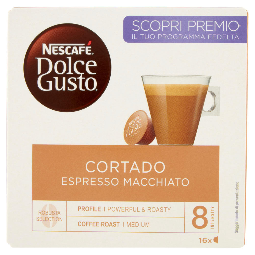 Nescafe' dolce gusto cortado esp macchiato 16 caps g 100,8