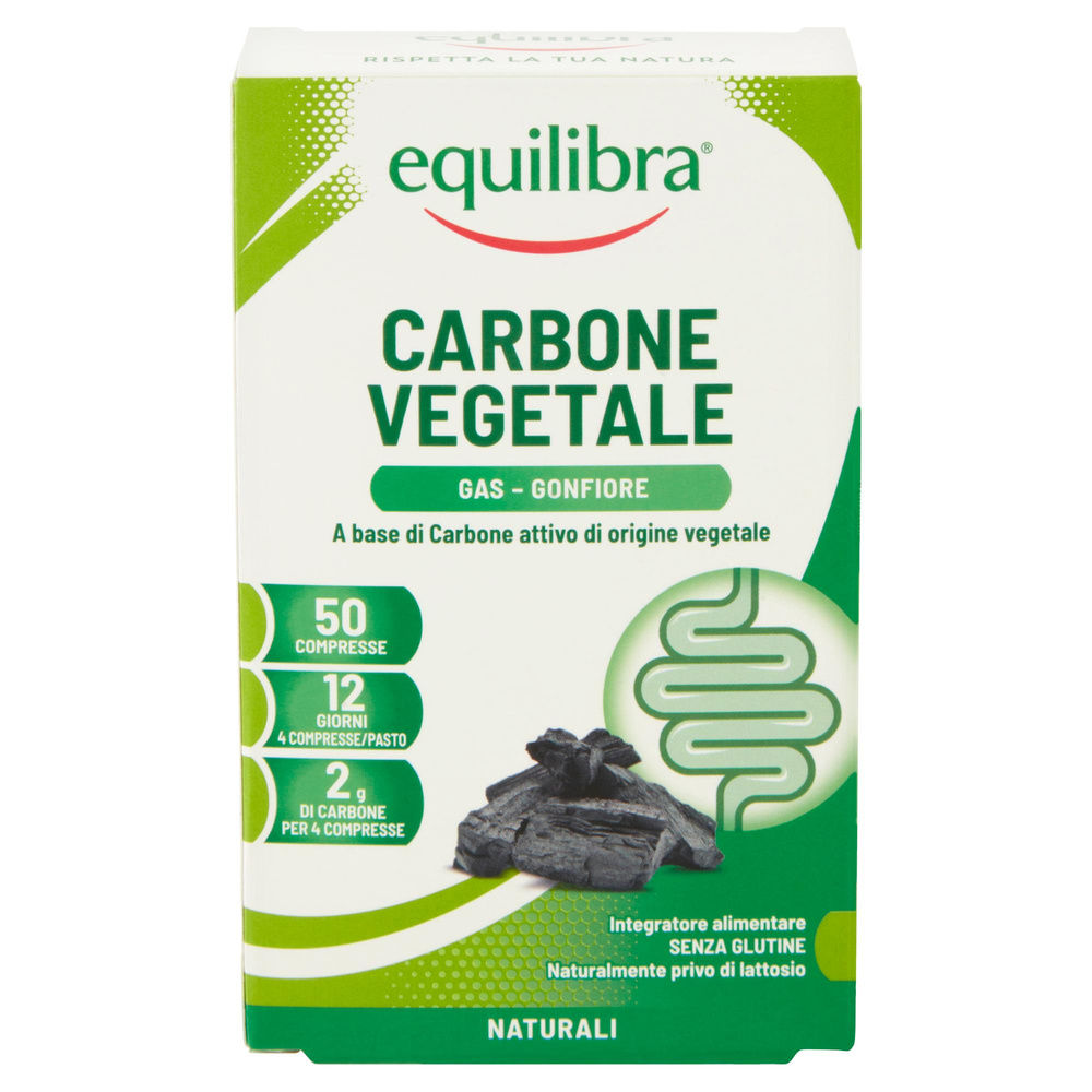 INT.DIETETICO CARBONE VEGETALE  EQUILIBRA SCATOLA 50 COMPRESSE G 40 - 4