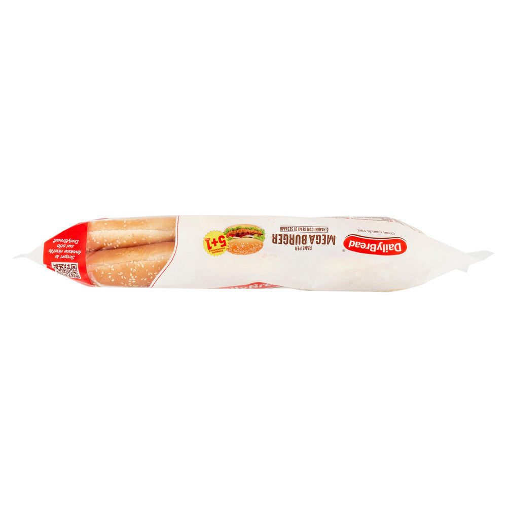 PANINI MEGABURGER SESAMO DAILY BREAD PZ.5 + 1 G 450 - 6