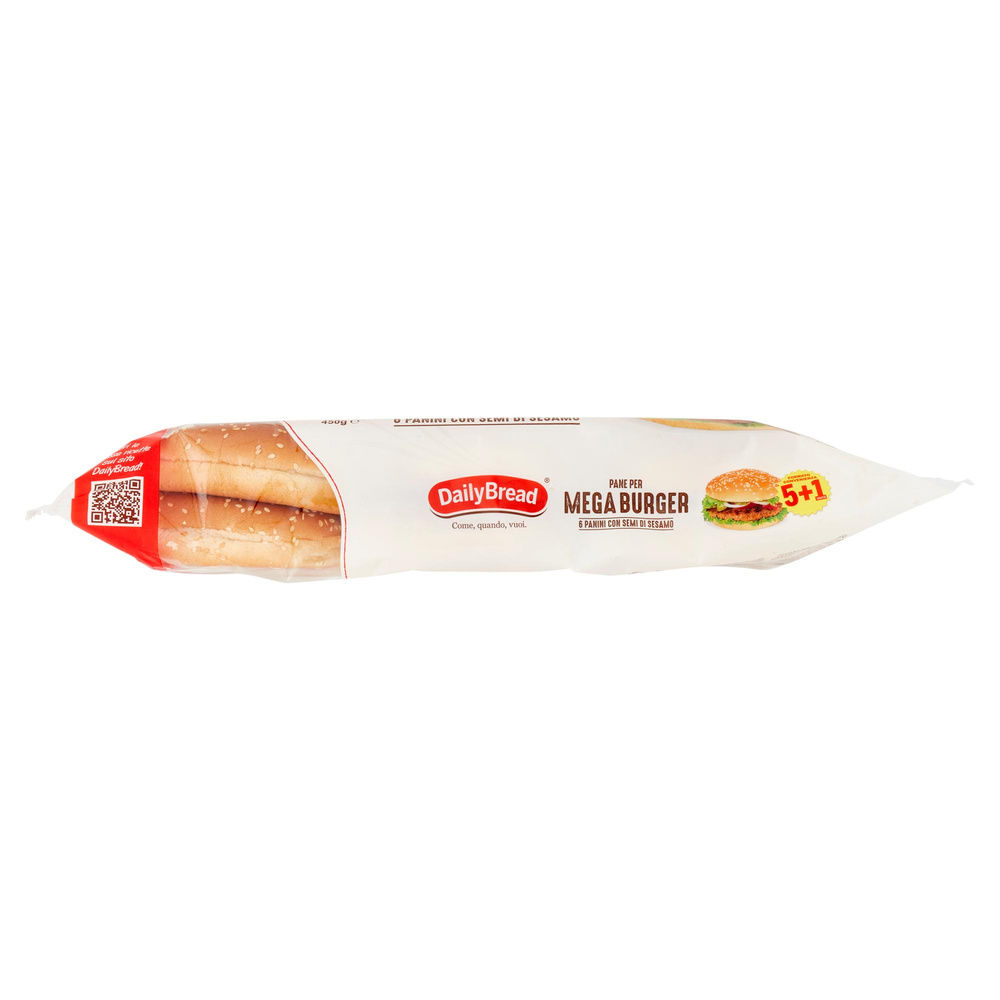 PANINI MEGABURGER SESAMO DAILY BREAD PZ.5 + 1 G 450 - 4