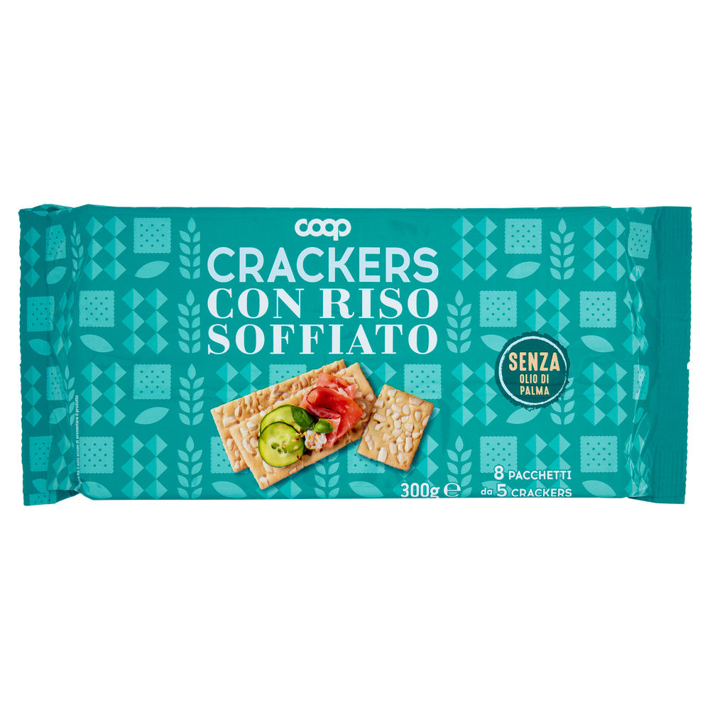 Crackers con riso soffiato coop incarto g  300