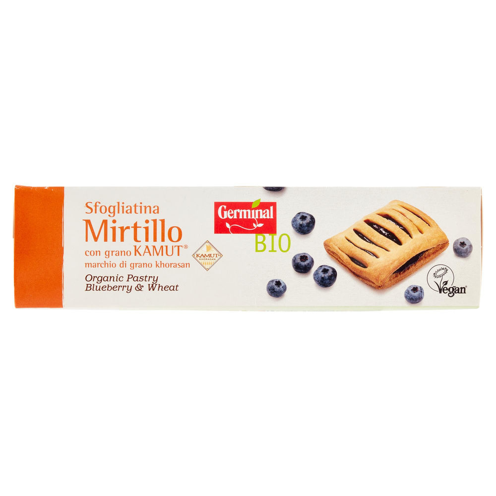 SFOGLIATINE  AI MIRTILLI S/LIEVITO CON FARINA BIO KAMUT GERMINAL VASCHETTA G.200 - 5