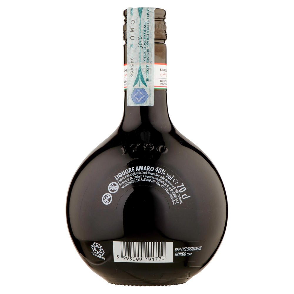 AMARO UNICUM 40 GRADI BOTTIGLIA ML. 700 - 1