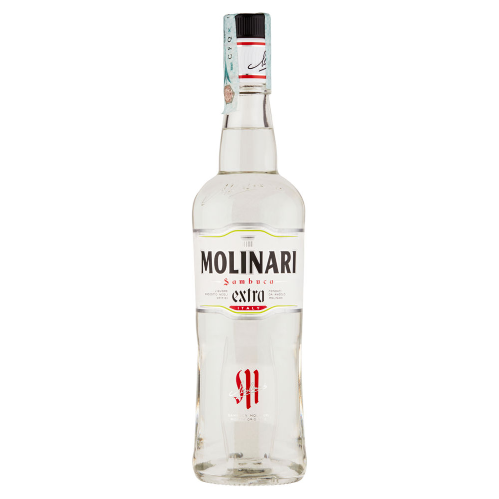 Sambuca molinari extra bianca 42 gradi  bottiglia ml.700