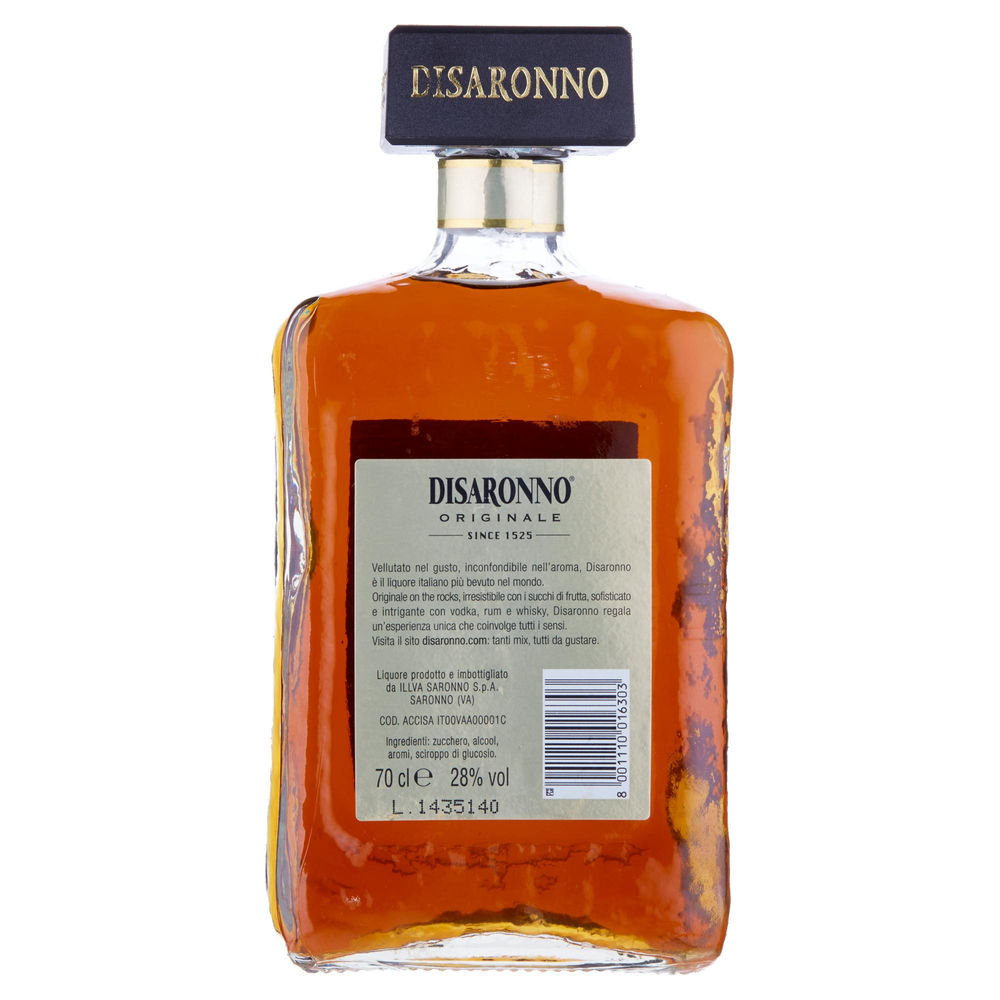 LIQUORE DOLCE DI SARONNO ORIGINALE 28 GRADI BOTTIGLIA ML. 700 - 1