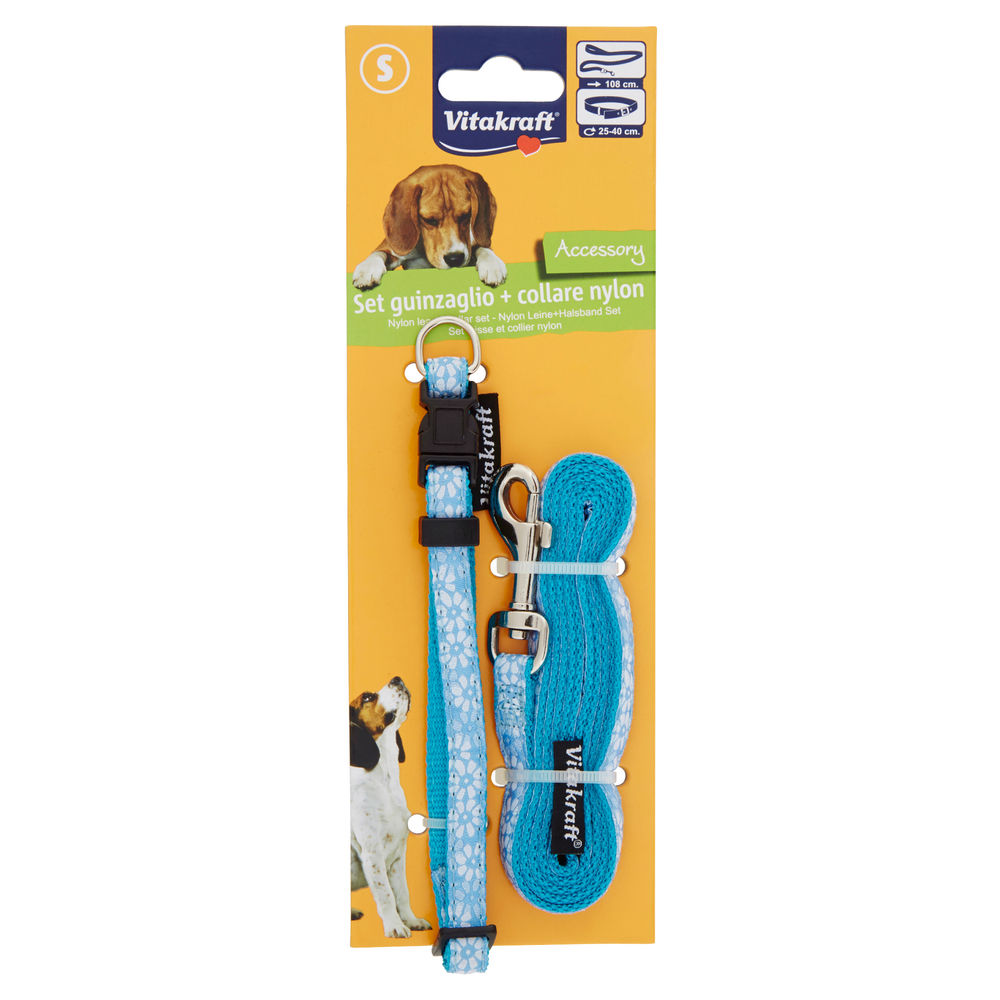 SET GUINZAGLIO C/COLLARE NYLON CM100 PICCOLO VITAKRAFT - 0