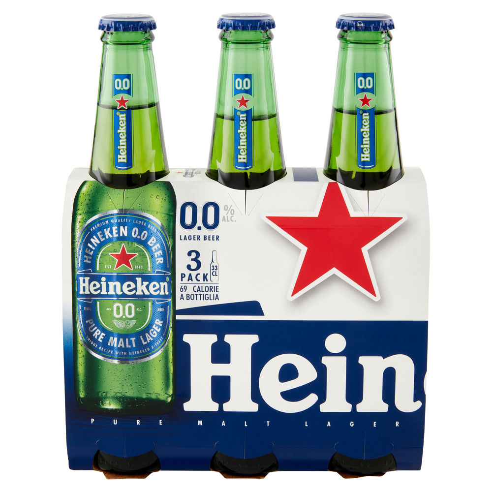 BIRRA ANALCOLICA HEINEKEN CLUSTER ML 330 X 3 - 2