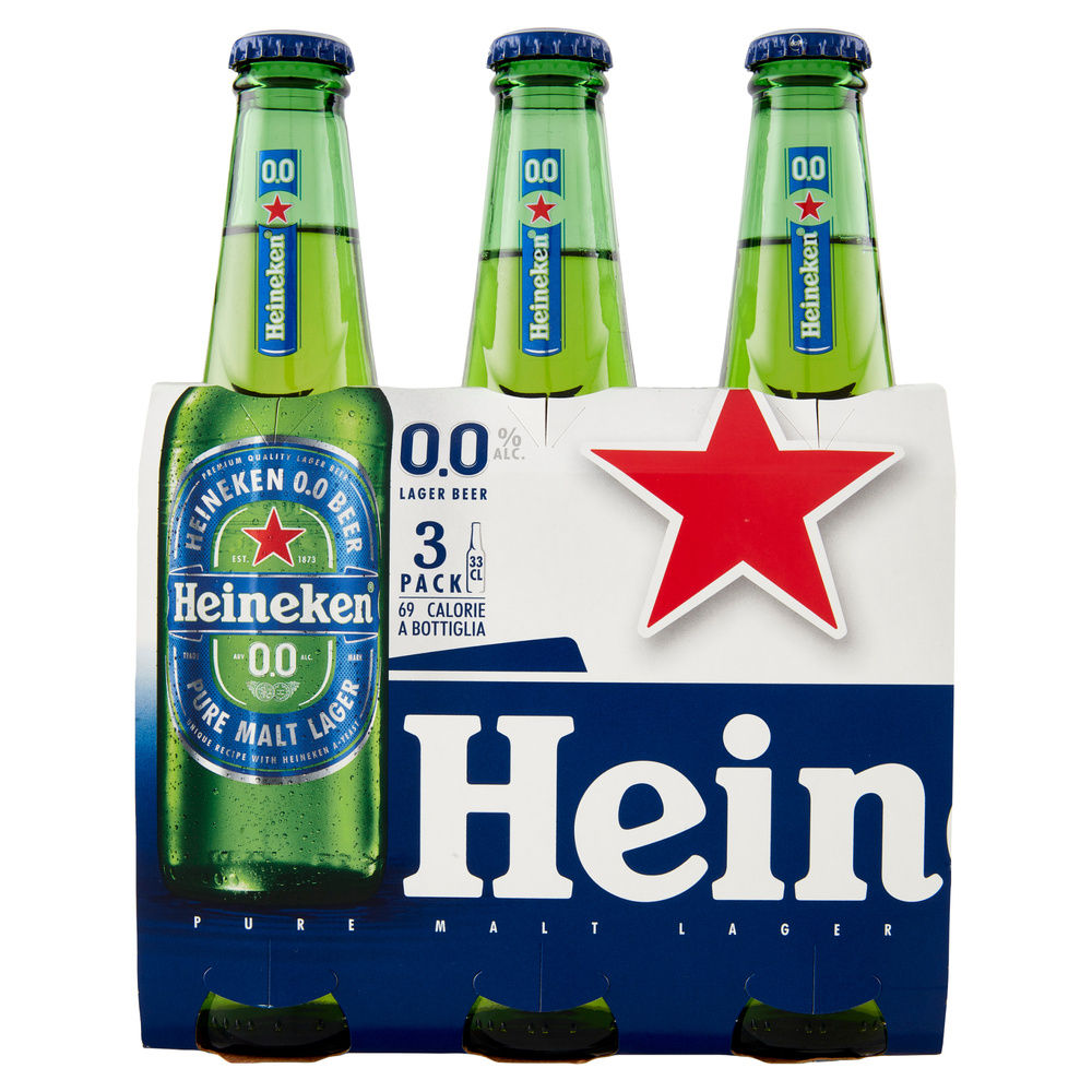 BIRRA ANALCOLICA HEINEKEN CLUSTER ML 330 X 3 - 3