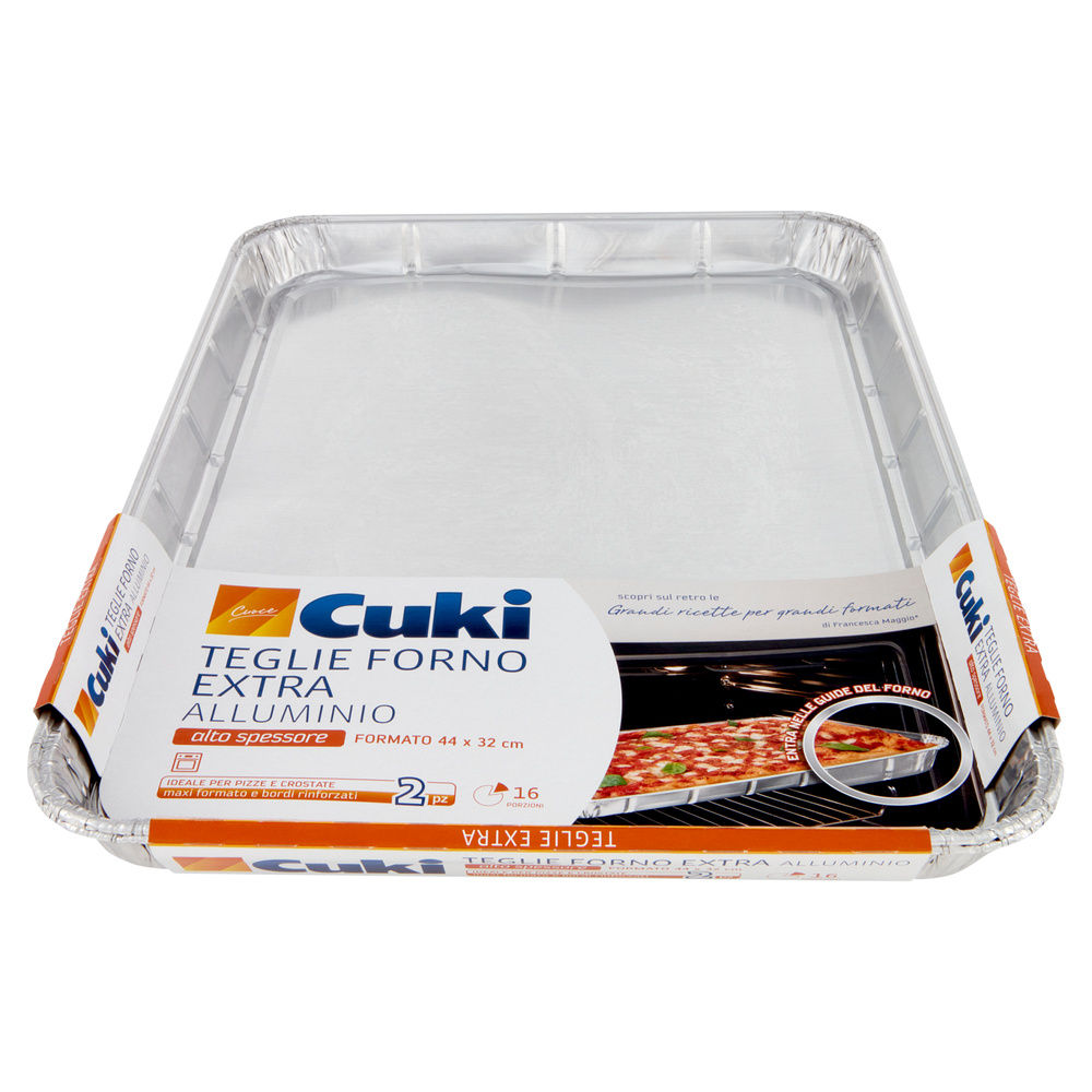 VASCHETTE TEGLIE FORNO ALLUMINIO EXTRA CUKI R 4432 G 16 PORZIONI PZ 2 - 7