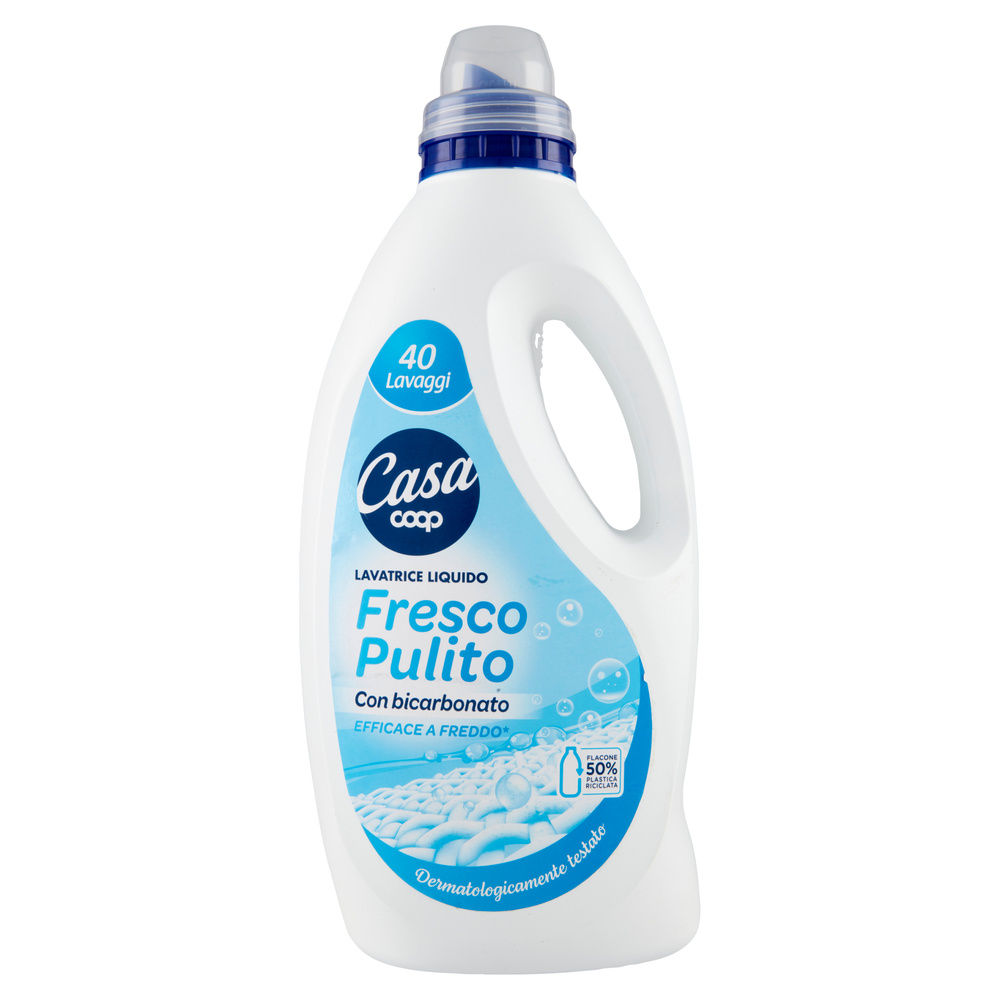 DETERSIVO LAVATRICE LIQUIDO COOP CASA FRESCO PULITO 40LAV L 2 - 8