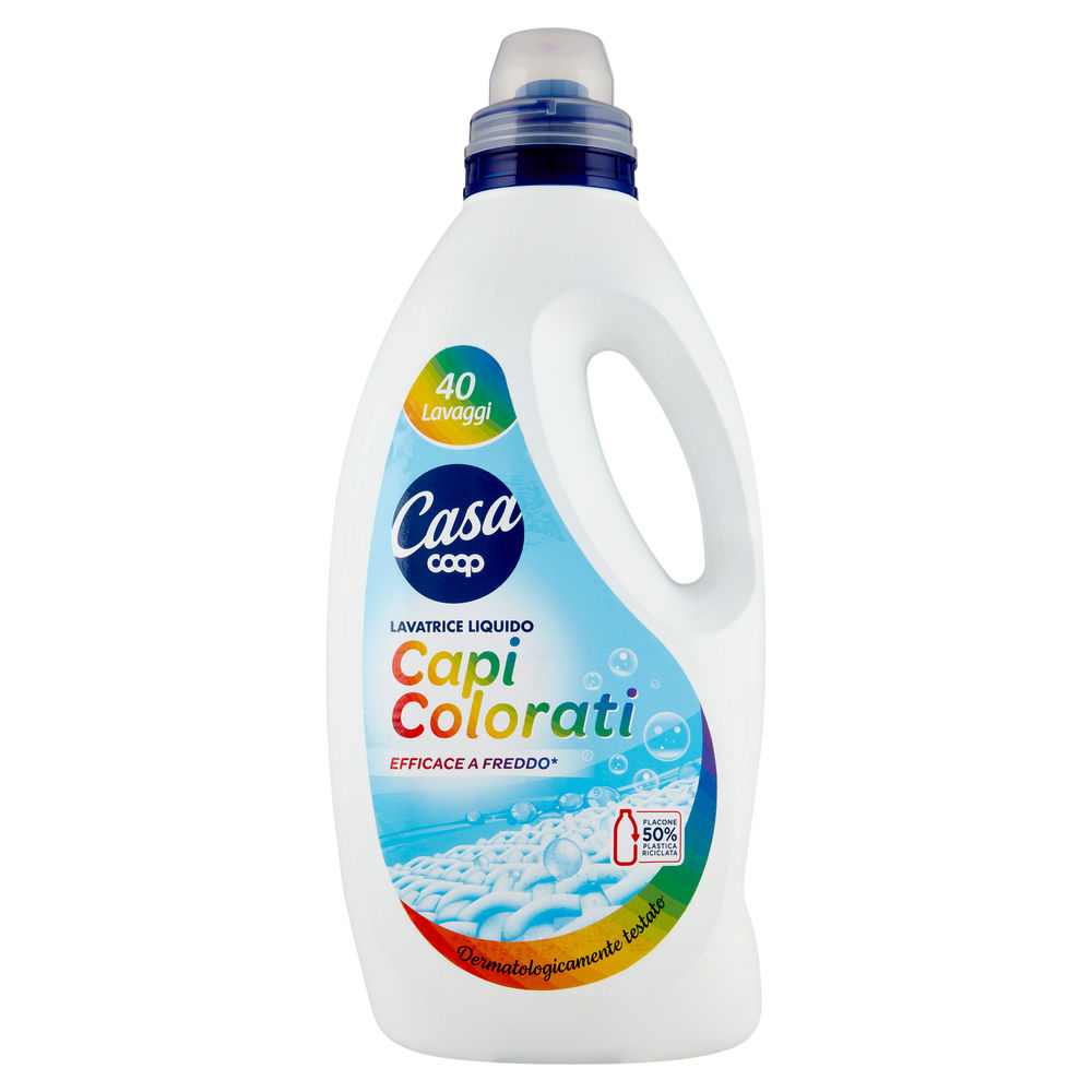 Detersivo lavatrice liquido coop casa capi colorati 40lav l 2