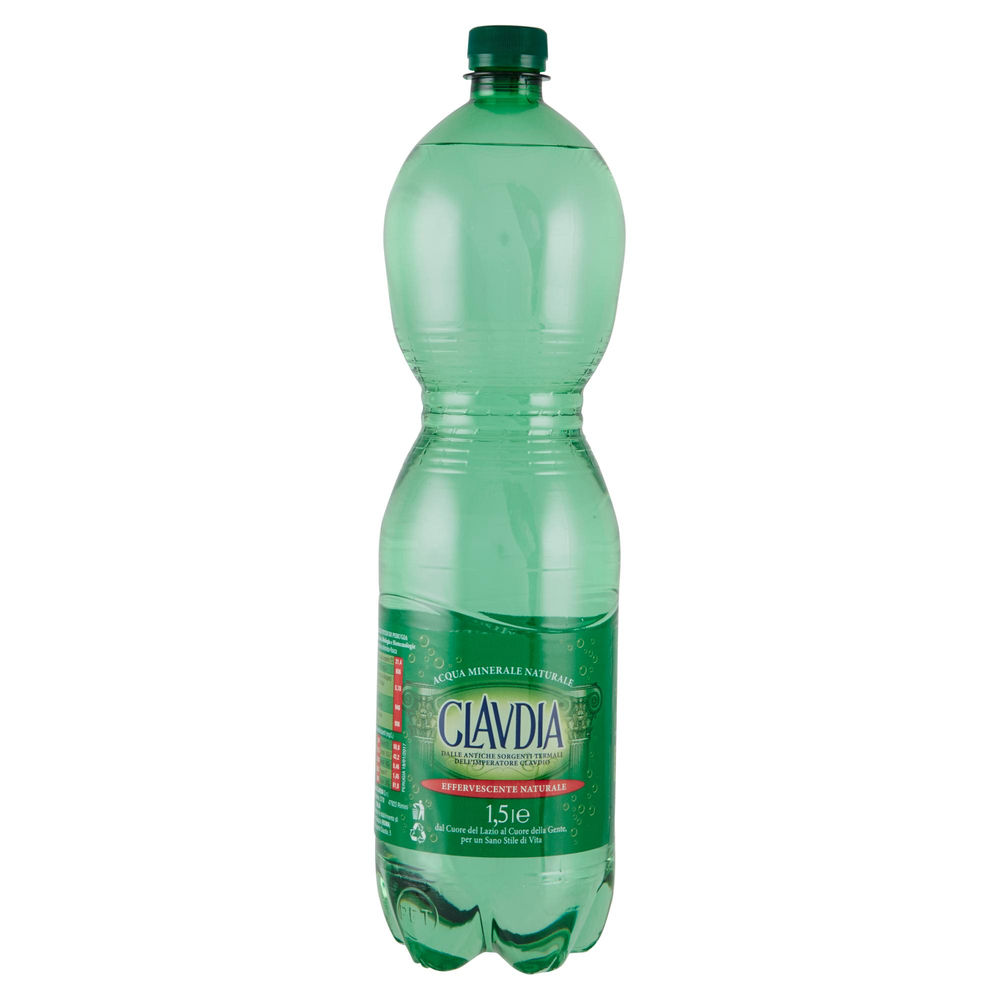 ACQUA EFFERVESCENTE NATURALE CLAVDIA PET LT 1,5 - 1