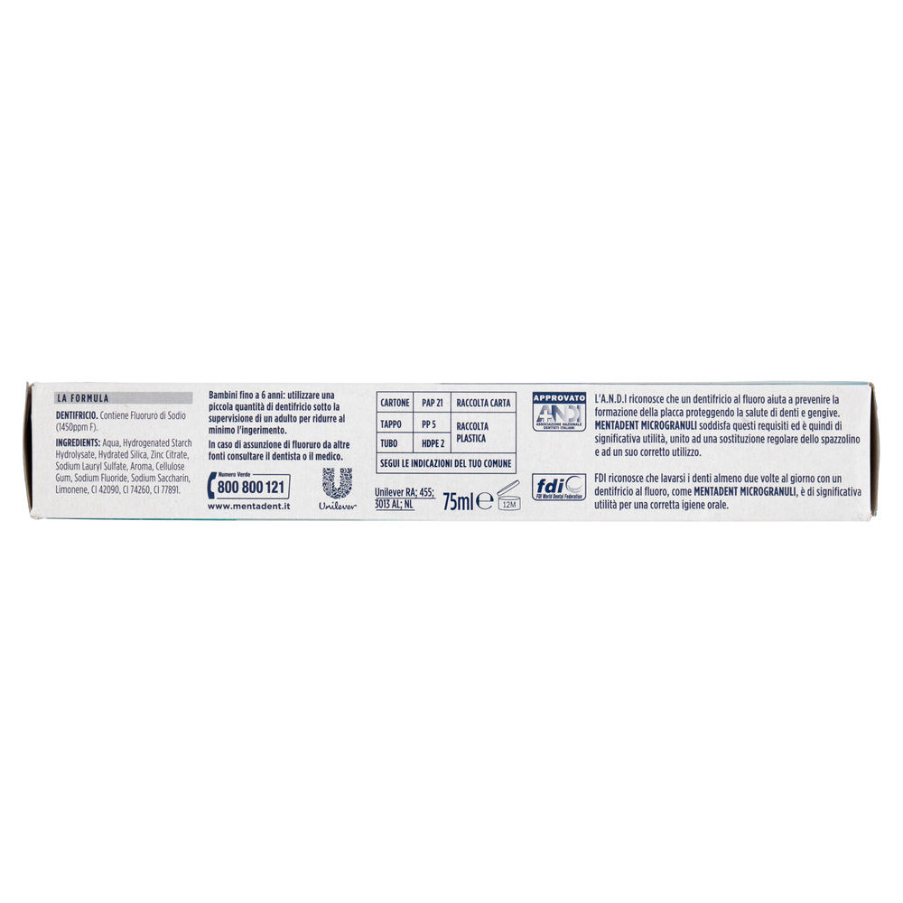 DENTIFRICIO MENTADENT MICROGRANULI ML 75 - 6