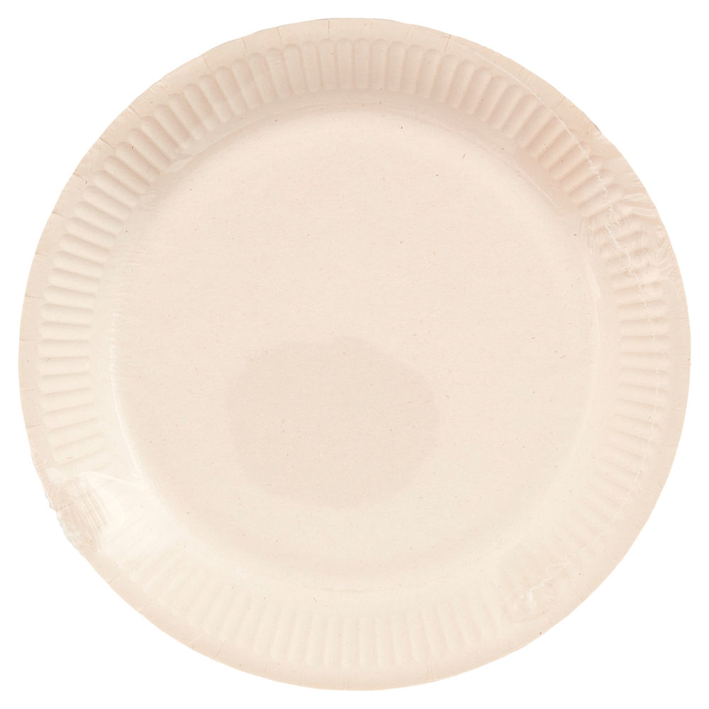 PIATTI COMPOSTABILI 23CM BIANCHI N/ACCOP PERLAFESTA PZ 30 - 1