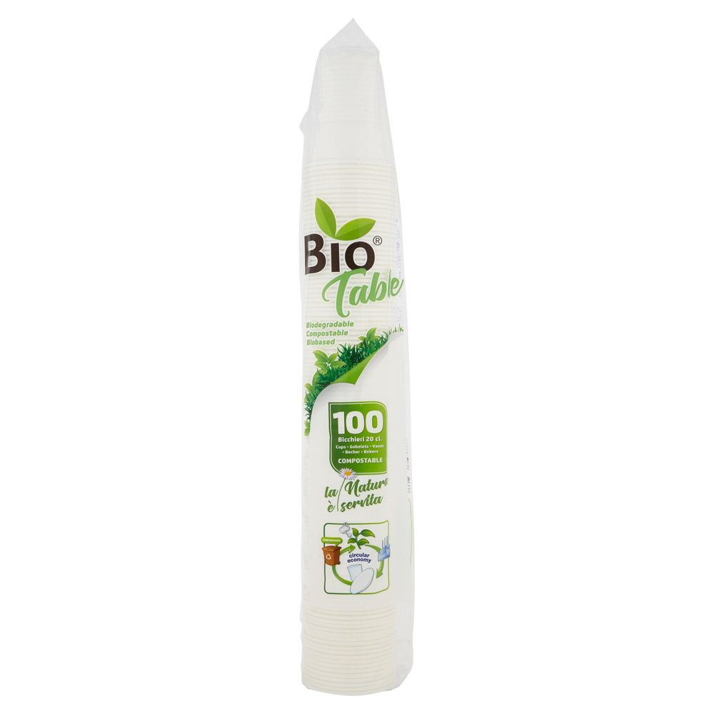 BICCHIERI 20 CL CONFEZIONE 100 PZ BIOTABLE - 6
