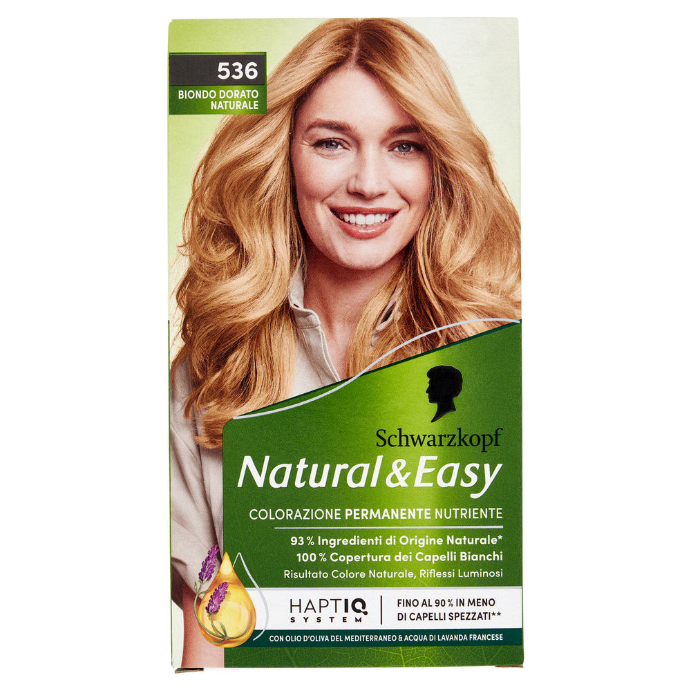 COLORAZIONE SCHWARZKOPF NATURAL & EASY 536 BIONDO DORATO NATURALE PZ 1 - 0
