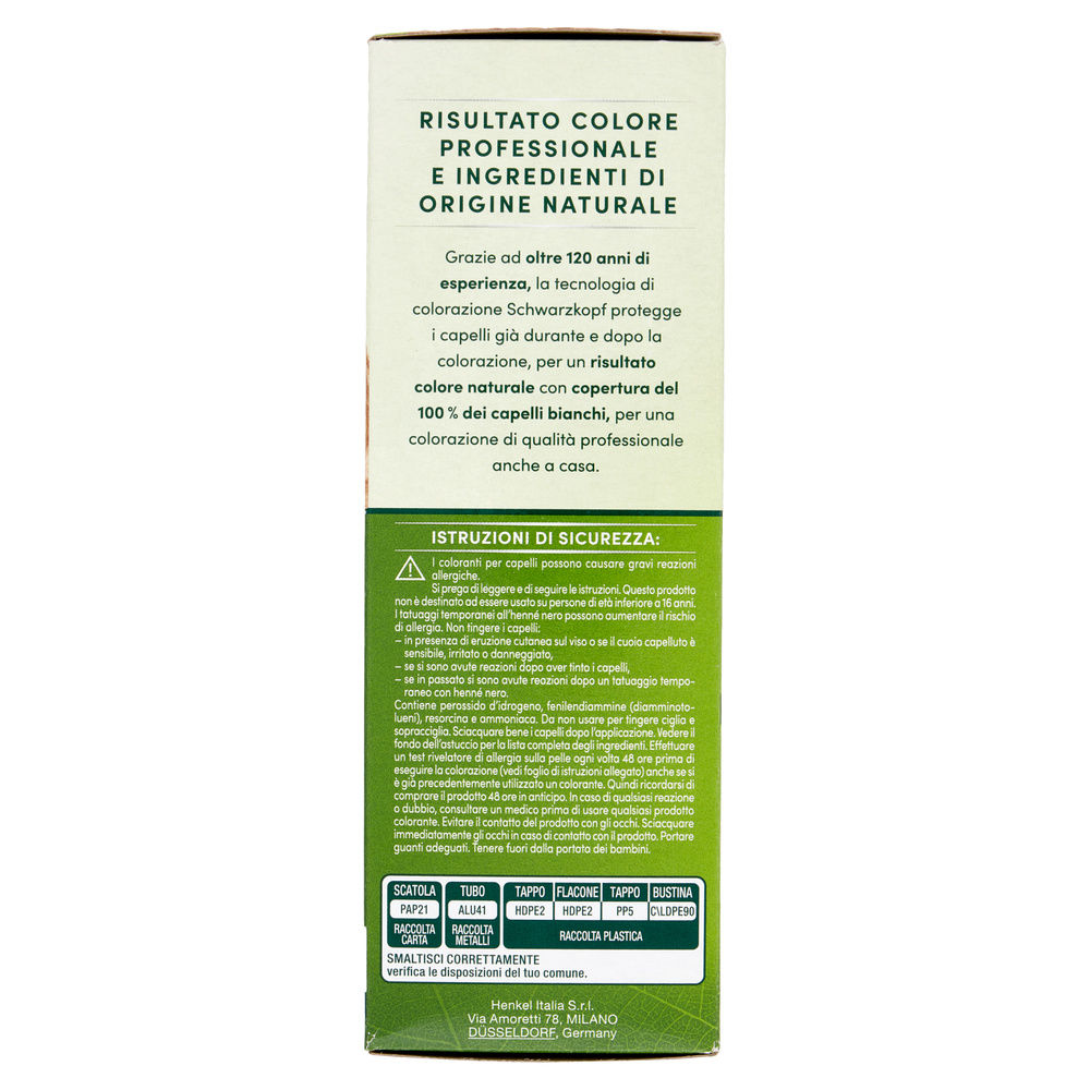 COLORAZIONE SCHWARZKOPF NATURAL & EASY 536 BIONDO DORATO NATURALE PZ 1 - 2